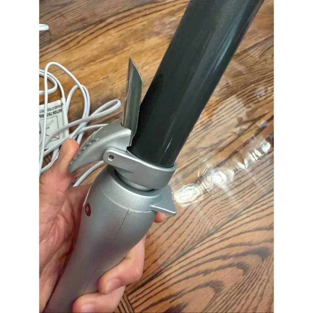 Beachwaver Pro 1.25 Barrel Professional Rotating Curling Iron with Silver Handle